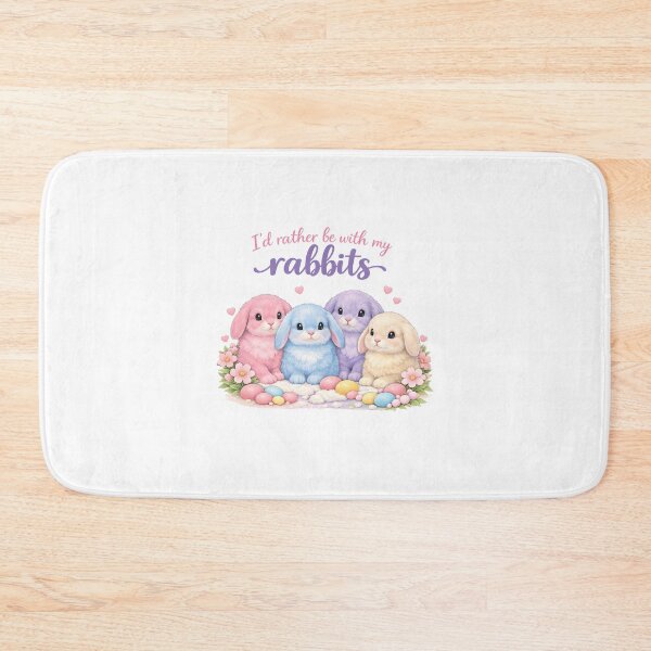 Item preview, Pastel I'd Rather Be With My Rabbits ❤ designed and sold by hearthearts.