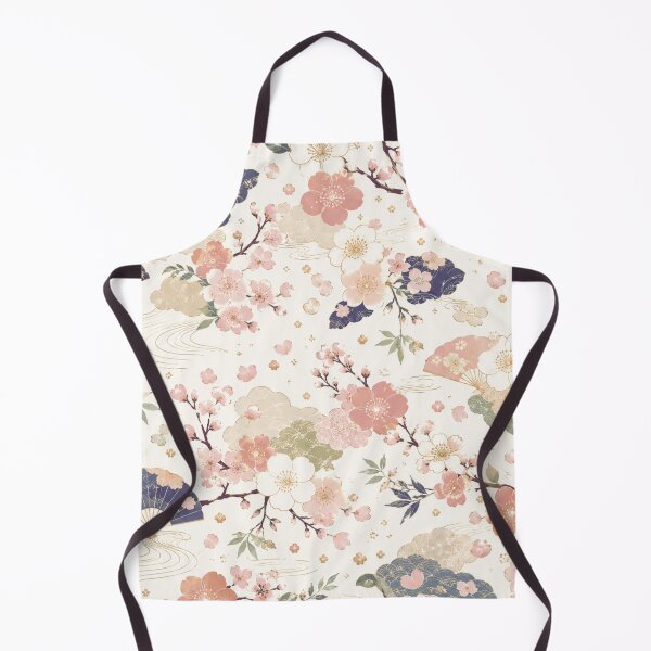 Item preview, Japanese Sakura & Folding Fan Seamless Pattern – Soft Pastel Floral Vintage Design designed and sold by Siti Hoiriyah.