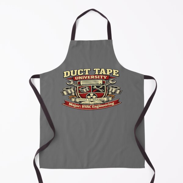 Item preview, Duct Tape University HVAC Engineering Crest - Funny Technician Trade Design designed and sold by FrozenHeat97.