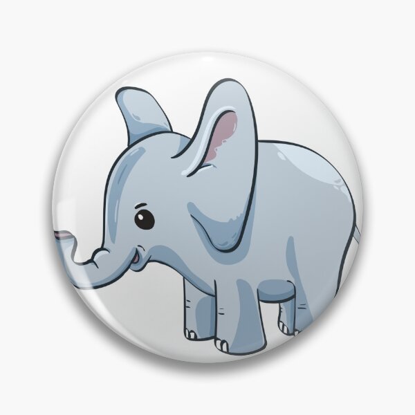 Item preview, Cute Kawaii Baby Elephant Cartoon designed and sold by Iknowthat.
