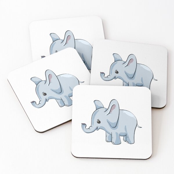 Item preview, Cute Kawaii Baby Elephant Cartoon designed and sold by Iknowthat.