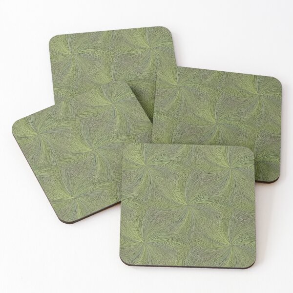 Item preview, Diamond Pinch Swirl Pattern in Grass Green designed and sold by Artistestella.