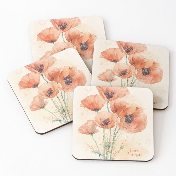 Artikelvorschau, Mohnblumen-Aquarell entworfen und verkauft von Svitlana777.