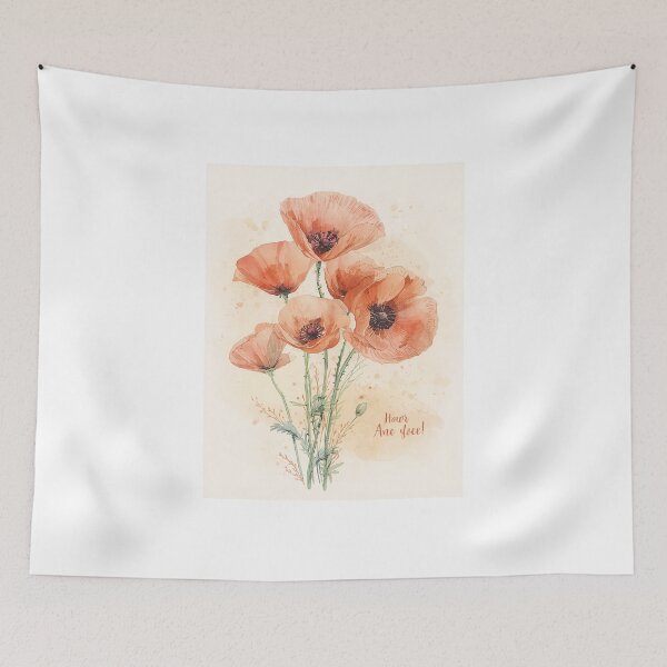 Item preview, Poppyseed flowers watercolor designed and sold by Svitlana777.