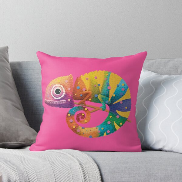 Item preview, Colorful Rainbow Chameleon Lizard Psychedelic Reptile designed and sold by Karin Taylor.