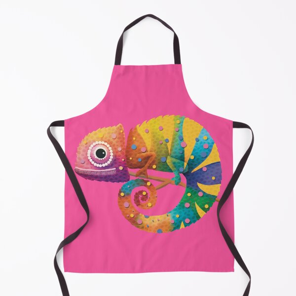 Item preview, Colorful Rainbow Chameleon Lizard Psychedelic Reptile designed and sold by Karin Taylor.