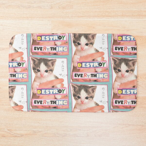 Item preview, destory everything cat meme  designed and sold by CatsCritterDesigns .