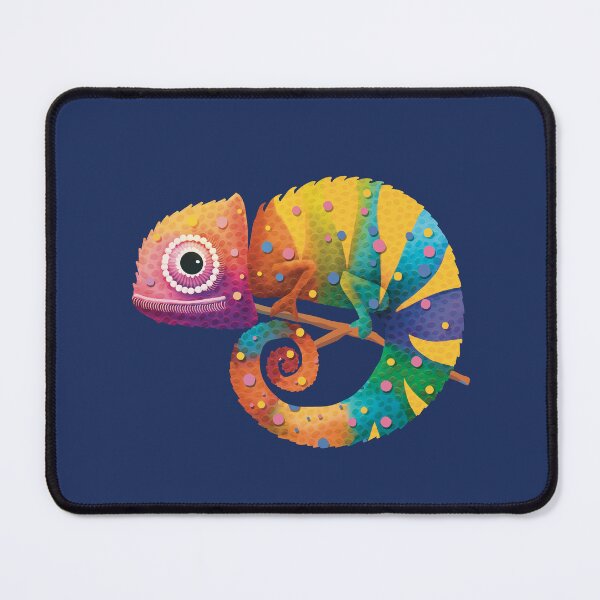 Item preview, Colorful Rainbow Chameleon Lizard Psychedelic Reptile designed and sold by Karin Taylor.