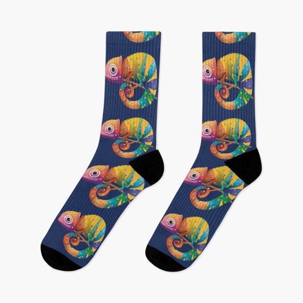 Item preview, Colorful Rainbow Chameleon Lizard Psychedelic Reptile designed and sold by Karin Taylor.