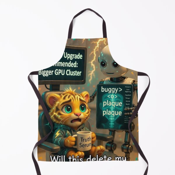 Item preview, Funny Dentist Robot Tiger Mug Gift Tech Humor Dental Checkup Art NeoTigLuna Main Tag: designed and sold by NeoTigLuna.