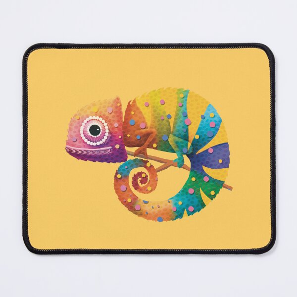 Item preview, Colorful Rainbow Chameleon Lizard Psychedelic Reptile designed and sold by Karin Taylor.