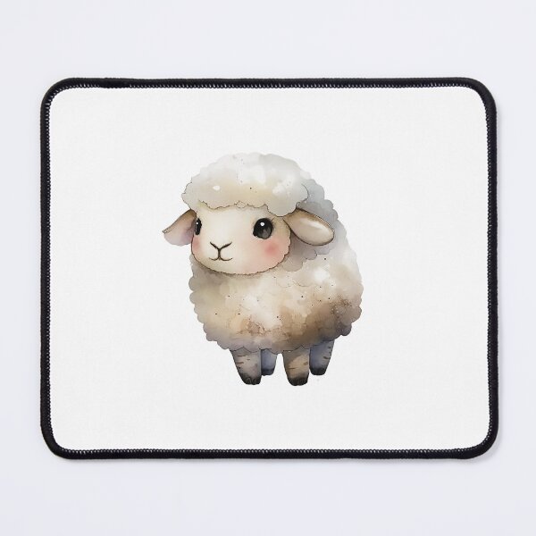 Item preview, Cute Watercolor Fluffy Baby Sheep designed and sold by Iknowthat.
