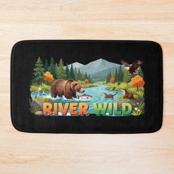 Item preview, River Wild – Bear Wilderness Spirit designed and sold by GoGreenlove.