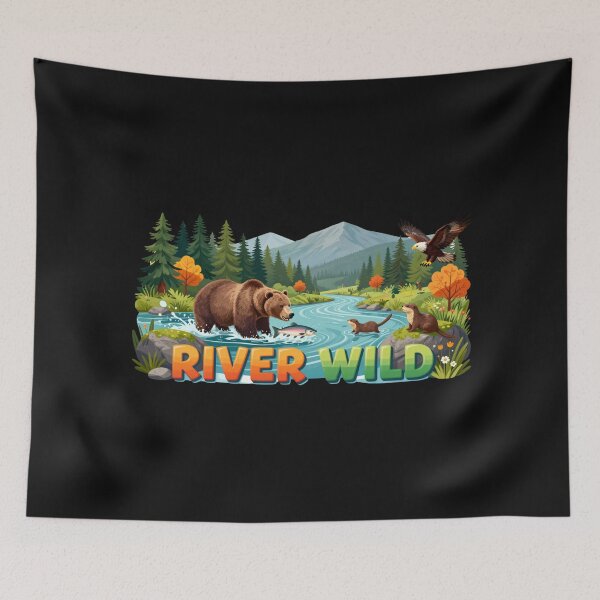 Item preview, River Wild – Bear Wilderness Spirit designed and sold by GoGreenlove.