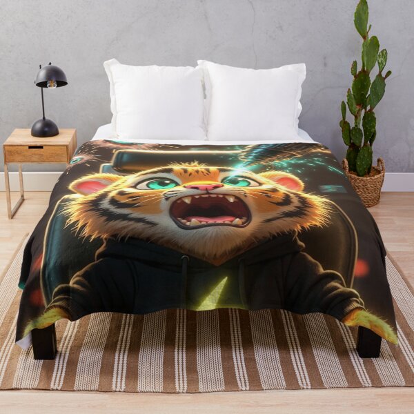 Item preview, Funny Dentist Fear Tiger Poster Gift Tech Humor Dental Anxiety Art NeoTigLuna designed and sold by NeoTigLuna.