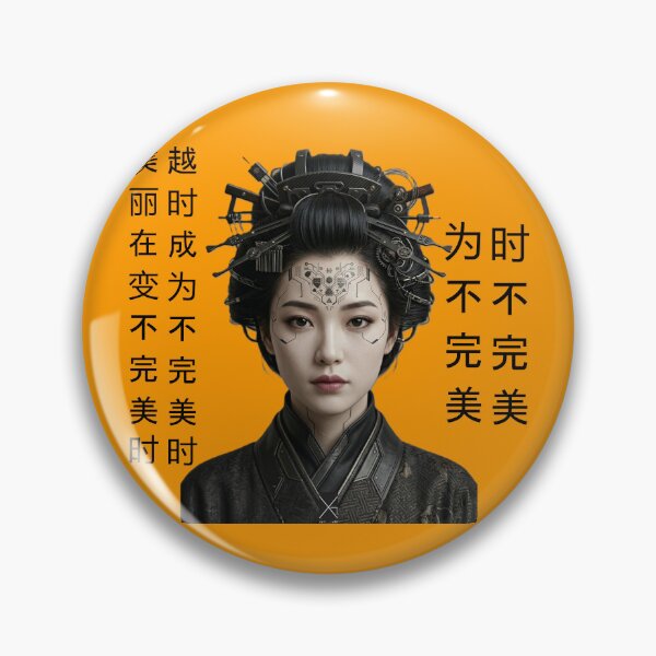 Item preview, Cyberpunk_geisha_portrait designed and sold by XakoLabs.