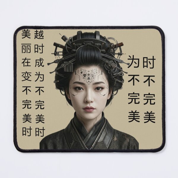 Item preview, Cyberpunk_geisha_portrait designed and sold by XakoLabs.