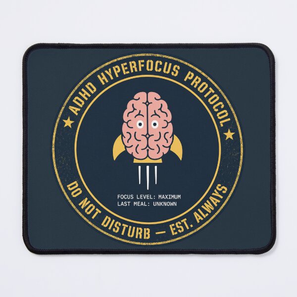 Item preview, Hyperfocus Mode Activated Illustration ADHD Humor t-shirt designed and sold by Mosidrip.