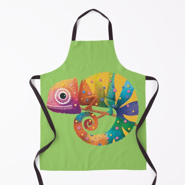 Item preview, Colorful Rainbow Chameleon Lizard Psychedelic Reptile designed and sold by Karin Taylor.