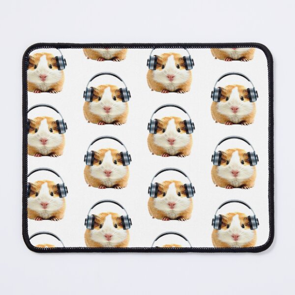 Item preview, guniea pig with headphones designed and sold by CatsCritterDesigns .