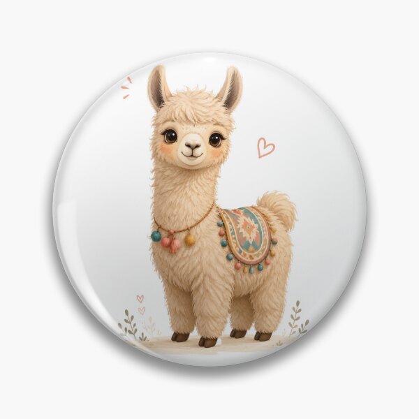 Item preview, cute lama  designed and sold by Facturesfory.