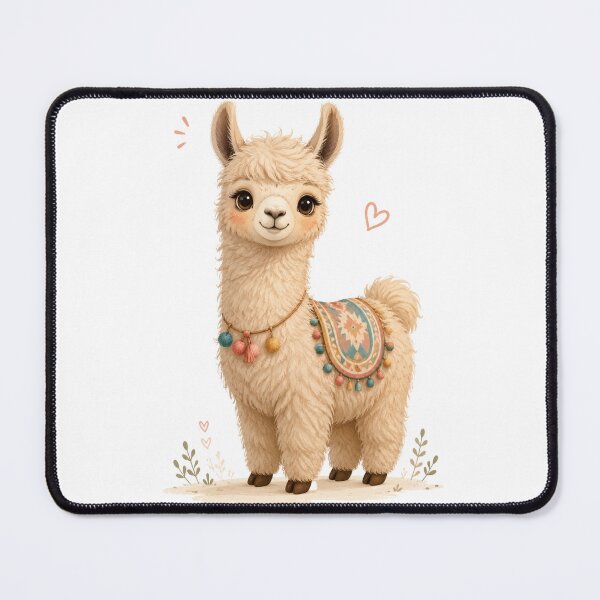 Item preview, cute lama designed and sold by Facturesfory.