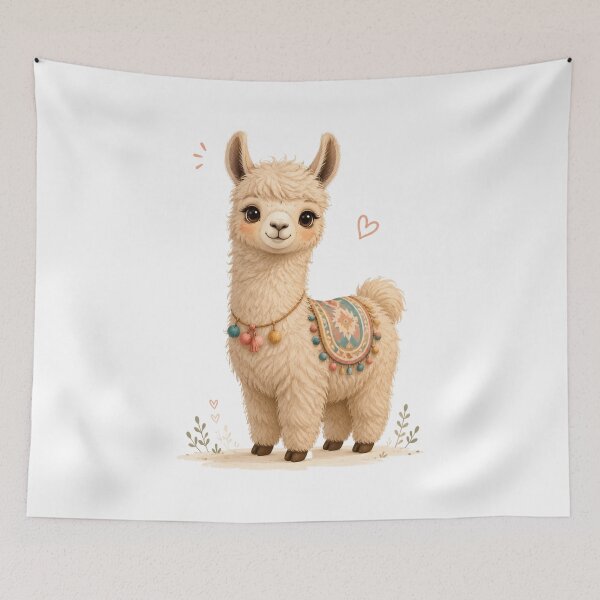 Item preview, cute lama  designed and sold by Facturesfory.