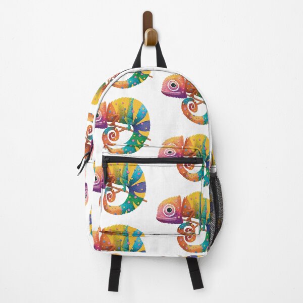 Item preview, Colorful Rainbow Chameleon Lizard Psychedelic Reptile designed and sold by Karin Taylor.
