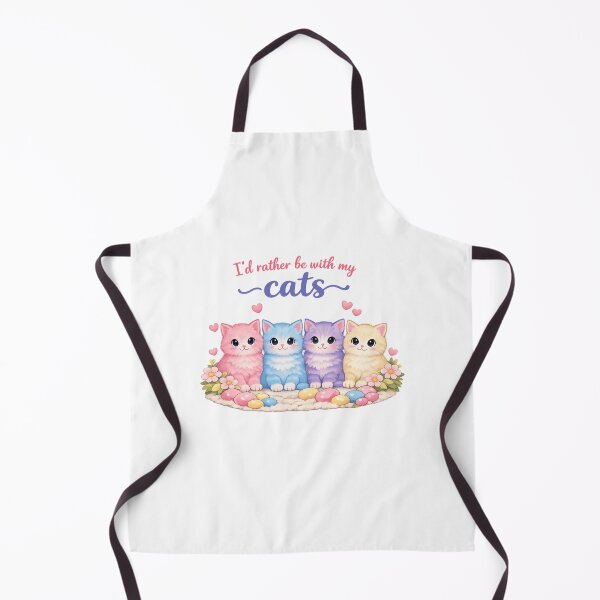 Item preview, Pastel I'd Rather Be With My Cats ❤ designed and sold by hearthearts.