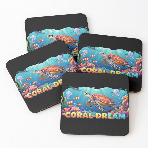 Item preview, Coral Dream – Sea Turtle Paradise designed and sold by GoGreenlove.