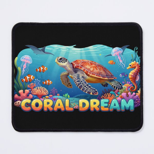 Item preview, Coral Dream – Sea Turtle Paradise designed and sold by GoGreenlove.