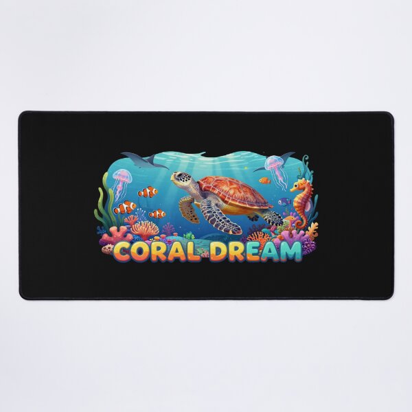 Item preview, Coral Dream – Sea Turtle Paradise designed and sold by GoGreenlove.