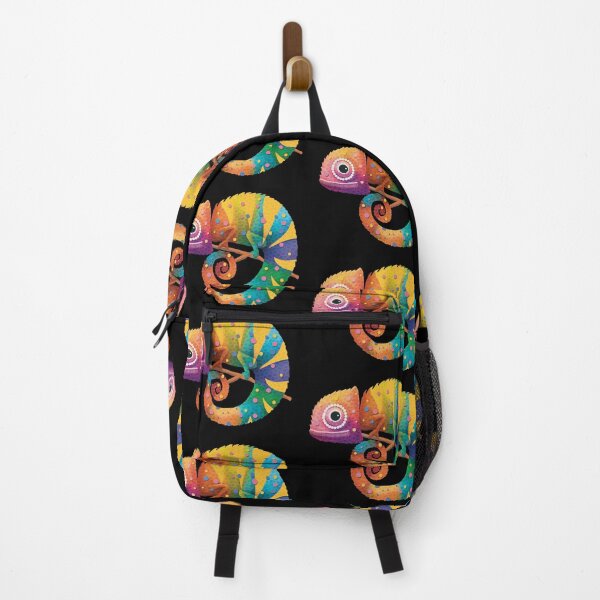 Item preview, Colorful Rainbow Chameleon Lizard Psychedelic Reptile designed and sold by Karin Taylor.