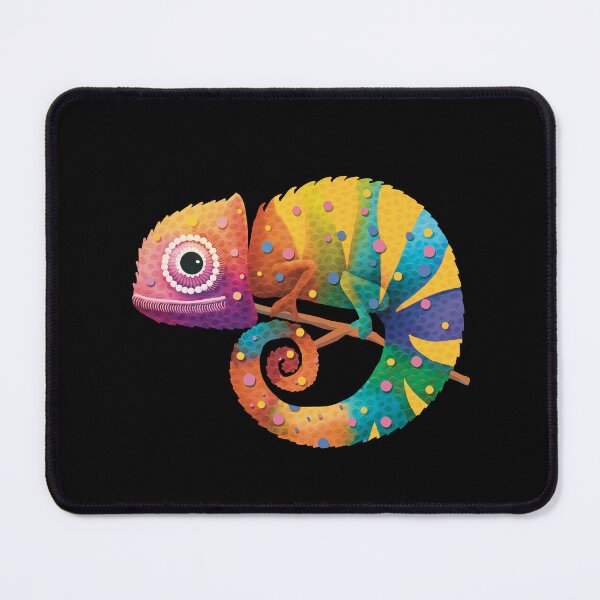 Item preview, Colorful Rainbow Chameleon Lizard Psychedelic Reptile designed and sold by Karin Taylor.