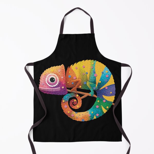 Item preview, Colorful Rainbow Chameleon Lizard Psychedelic Reptile designed and sold by Karin Taylor.