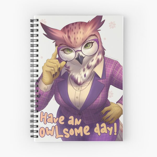 Item preview, Have an OWLsome Day Furry Owl Art designed and sold by Eldar of Zemlya.