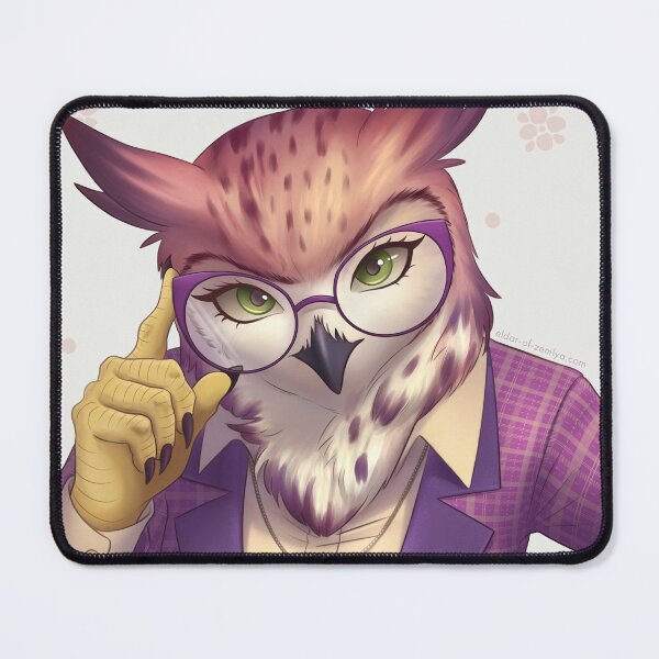 Item preview, Have an OWLsome Day Furry Owl Art designed and sold by Eldar of Zemlya.
