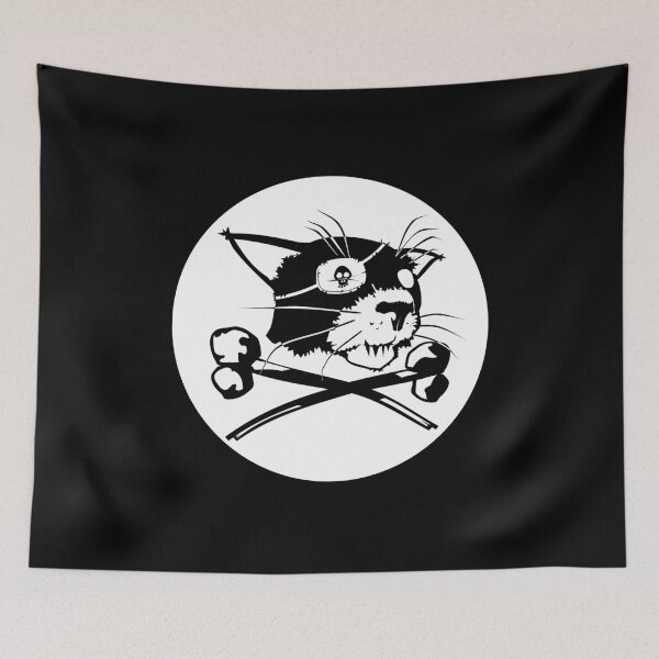 Item preview, Pirate Cat Flag designed and sold by Pierre Zuber.