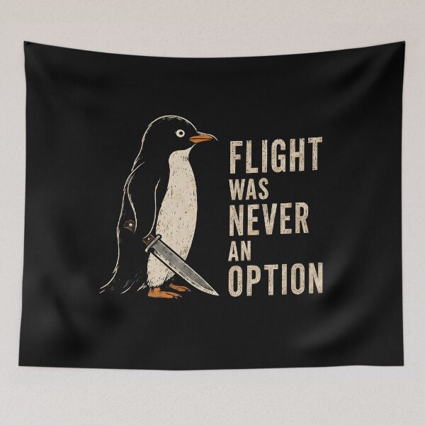 Item preview, Flight Was Never an Option Funny Penguin designed and sold by Marblaes00.