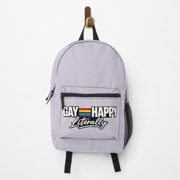 Artikelvorschau, Schwul = Glücklich (im wahrsten Sinne des Wortes) | Lustige LGBTQ-Regenbogen-Typografie | Geschenkidee für queeren Stolz entworfen und verkauft von Ginastle26.
