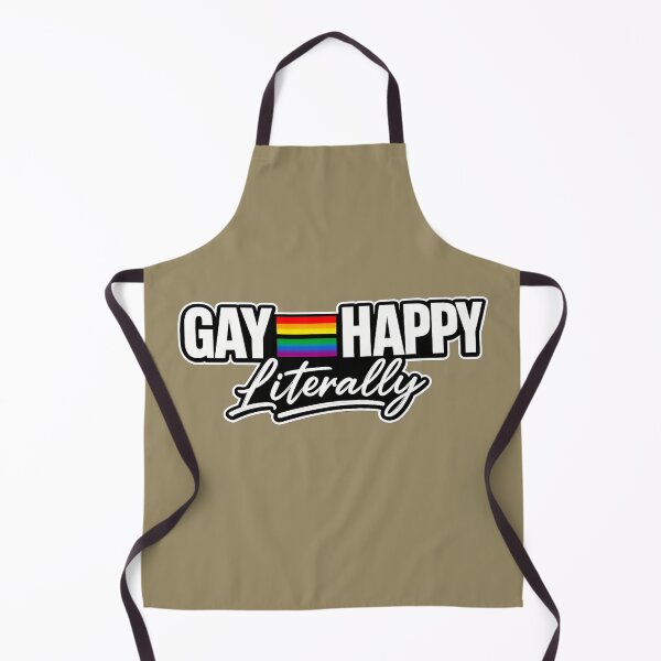 Item preview, Gay = Happy Literally | Funny LGBTQ Pride Rainbow Typography | Queer Pride Statement Gift designed and sold by Ginastle26.