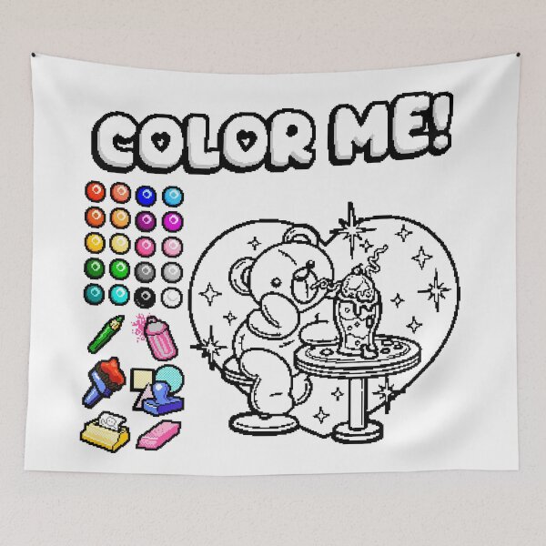 Item preview, Color Me! - Ice Cream Bear designed and sold by jpenfield designs.