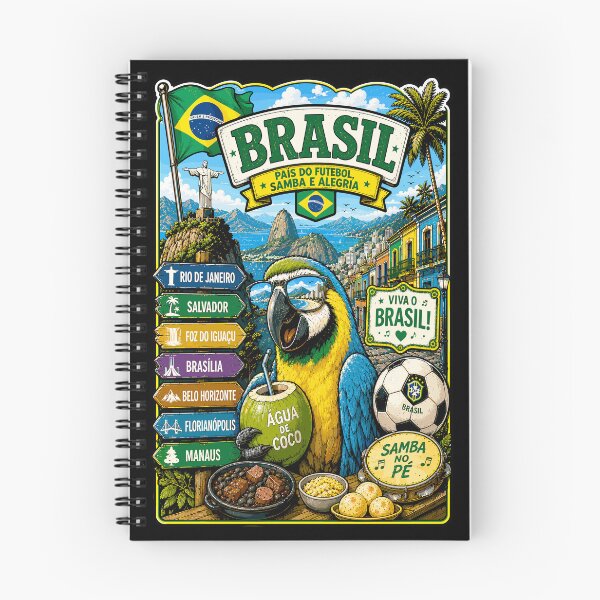 Item preview, Brazil Tropical Adventure Macaw Travel Art designed and sold by AtuqStudio.
