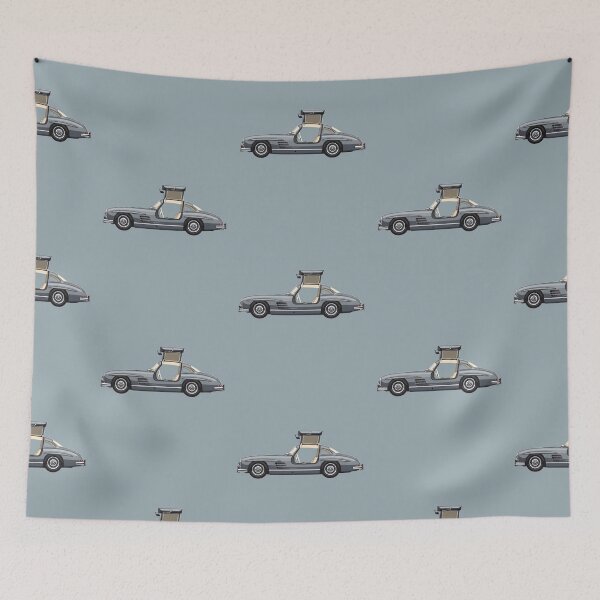 Item preview, Mercedes-Benz 300SL Gullwing Clásico Icónico Ilustración Minimal Vintage designed and sold by Motorline44.