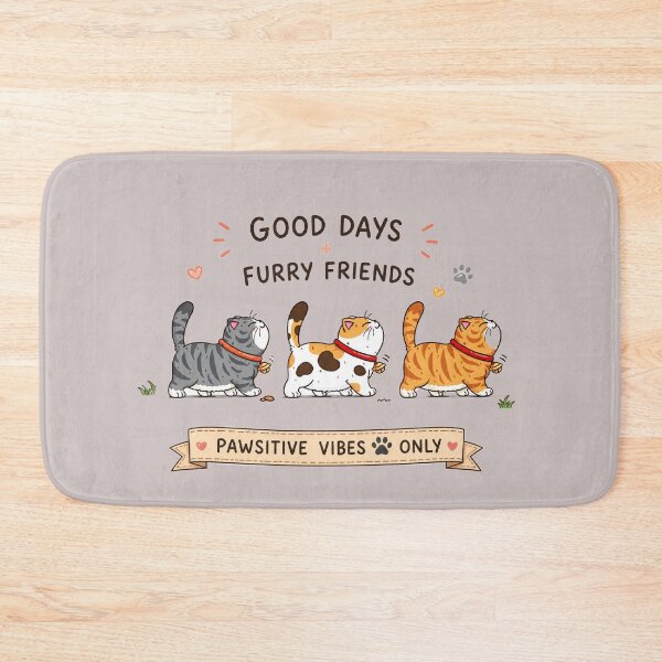 Item preview, Pawsitive Vibes Only – Cute Walking Cats Kawaii T-Shirt designed and sold by aminomen.