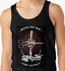 Chop Shop Gods of Grooming Red Tank Top