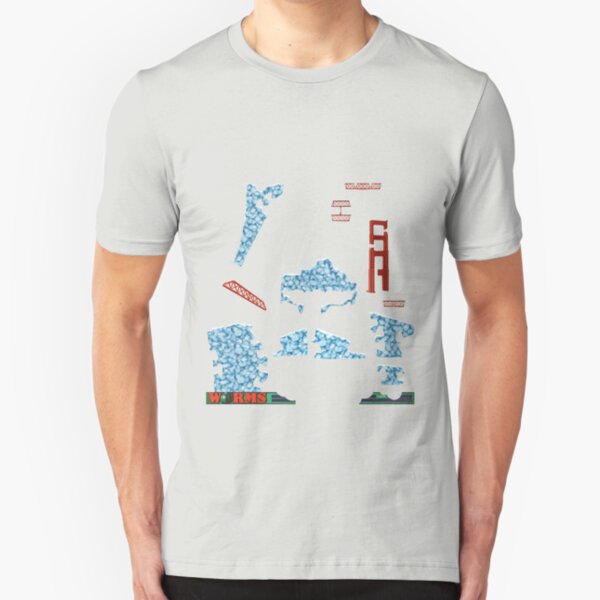Snowmageddon - ohms' Custom Worms Armageddon Level Slim Fit T-Shirt