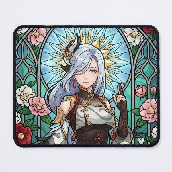Item preview, Stained Glass Shenhe designed and sold by Thunderbelts.
