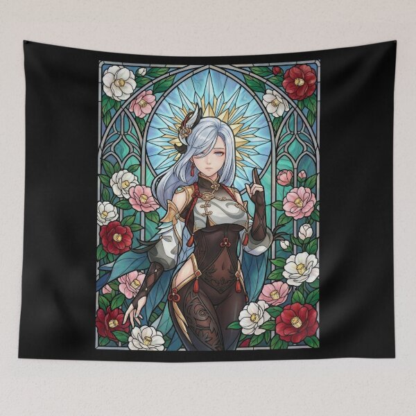 Item preview, Stained Glass Shenhe designed and sold by Thunderbelts.