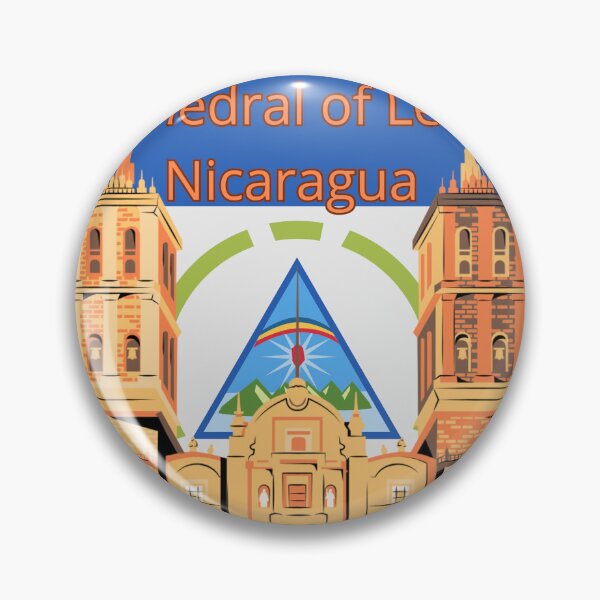 Item preview, Visit Cathedral of León, Nicaragua | Vintage Travel Poster designed and sold by ElartedeNoel.
